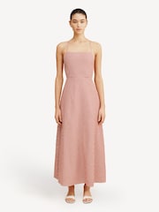 Posse Red Lori Gingham Midi Dress - Image 1 of 5