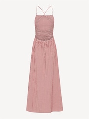 Posse Red Lori Gingham Midi Dress - Image 5 of 5