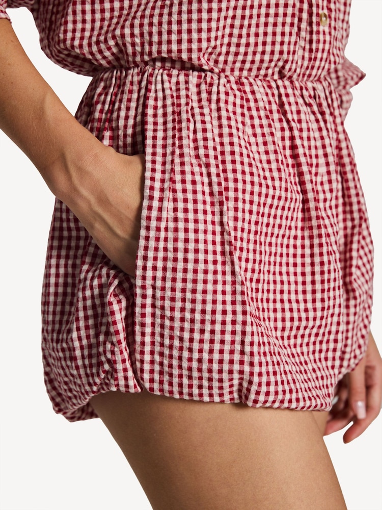 Posse Red Aurelia Gingham Shorts - Image 5 of 5