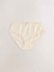 Blanco crudo - Pack de 5 braguitas con textura (1,5-16 años) - Imagen 3 de 5