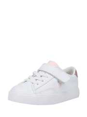Polo Ralph Lauren White/Pink Girls Theron V PS Velcro Glitter Trainers - Image 2 of 2