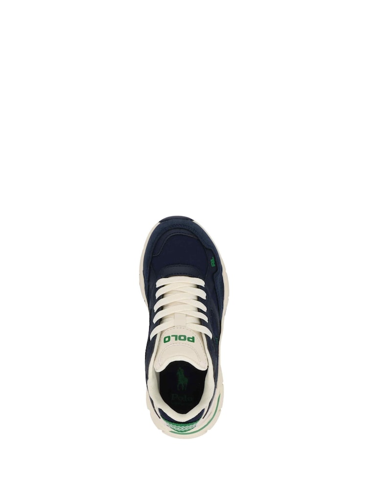 Polo Ralph Lauren Navy Boys Trackster 250 Sports Trainers - Image 2 of 7