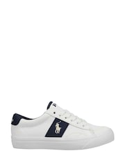 Polo Ralph Lauren White Boys Ryley Logo Classic Trainers - Image 1 of 2