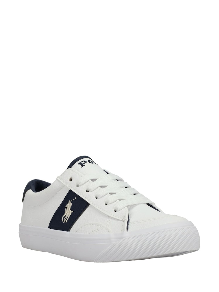 Polo Ralph Lauren White Boys Ryley Logo Classic Trainers - Image 2 of 2 Polo Ralph Lauren White Boys Ryley Logo Classic Trainers - Image 2 of 2
