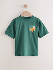 Green Skate Monster Relaxed Fit Short Sleeve Graphic Print T-Shirt (3-16yrs) - Image 1 of 4