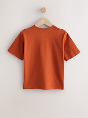 Rust Varsity Relaxed Fit Short Sleeve Graphic Print T-Shirt (3-16yrs) - Image 2 of 4
