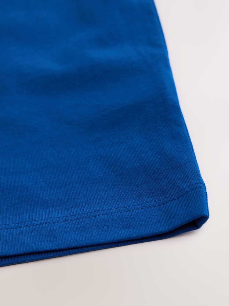 Cobalt Blue Varsity Relaxed Fit Short Sleeve Graphic Print T-Shirt (3-16yrs) - Image 6 of 6 Cobalt Blue Varsity Relaxed Fit Short Sleeve Graphic Print T-Shirt (3-16yrs) - Image 6 of 6