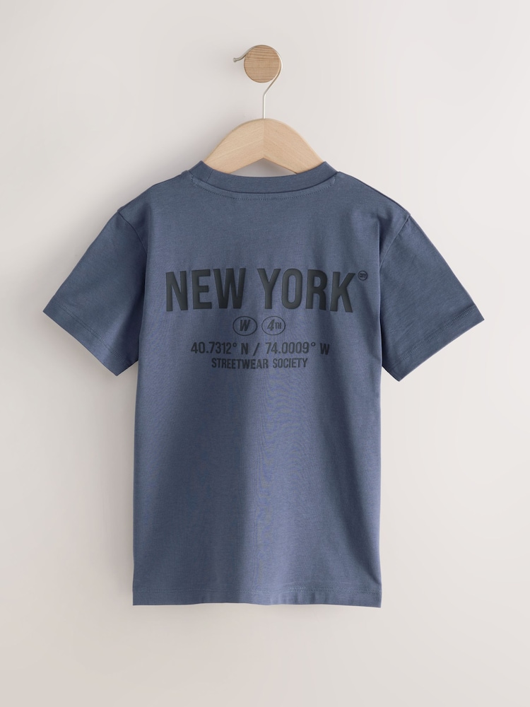 Charcoal Grey Duck Regular Fit Short Sleeve Graphic T-Shirt (3-16yrs) - Image 2 of 4