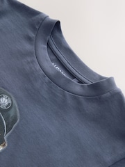 Charcoal Grey Duck Regular Fit Short Sleeve Graphic T-Shirt (3-16yrs) - Image 4 of 4