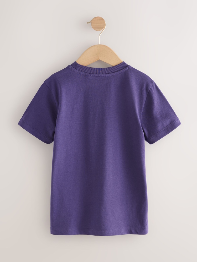 Purple Controller Regular Fit Short Sleeve All-Over Print T-Shirt (3-16yrs) - Image 2 of 4 Purple Controller Regular Fit Short Sleeve All-Over Print T-Shirt (3-16yrs) - Image 2 of 4