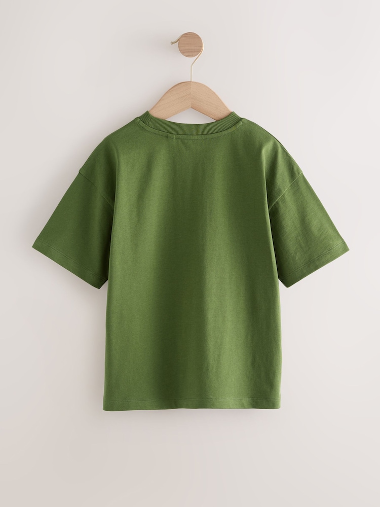 Green Motorbike Relaxed Fit Short Sleeve Graphic Print T-Shirt (3-16yrs) - Image 2 of 4