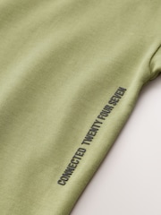 Green Khaki Graphic Print Heavyweight Short Sleeve T-Shirt (3-16yrs) - Image 3 of 4
