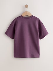 Purple Skull Graphic Print Heavyweight Short Sleeve T-Shirt (3-16yrs) - Image 2 of 4
