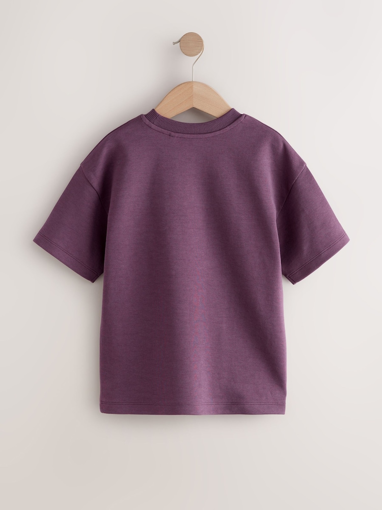 Purple Skull Graphic Print Heavyweight Short Sleeve T-Shirt (3-16yrs) - Image 2 of 4