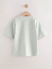 Grey Marl Character Relaxed Fit Short Sleeve Graphic Print T-Shirt (3-16yrs) - Image 2 of 4