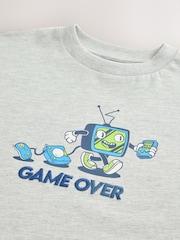 Grey Marl Character Relaxed Fit Short Sleeve Graphic Print T-Shirt (3-16yrs) - Image 4 of 4