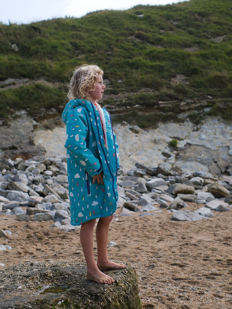 Muddy Puddles Blue Waterproof Changing Robe Cover-Up - Image 3 of 7