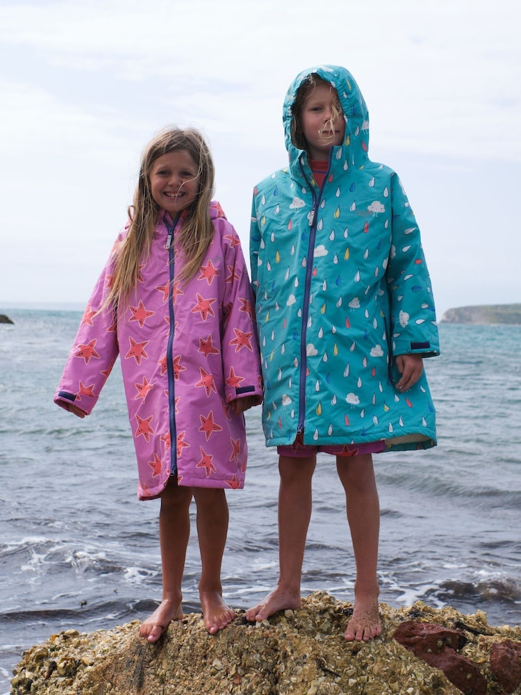 Muddy Puddles Pink Waterproof Changing Robe Cover-Up - Image 2 of 5