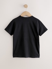 Black/Neutral Colourblock Short Sleeve T-Shirt (3-16yrs) - Image 2 of 4
