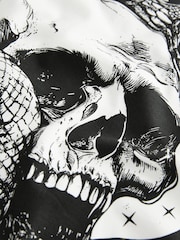 White Savage Back Print - تيشرت تلبيس مريح بكُم قصير مزين بطبعة جرافيك (3-16 سنة) - صورة 4 من 4
