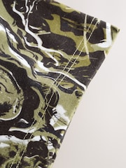 Khaki Green Skull Relaxed Fit Short Sleeve All-Over Print 100% Cotton T-Shirt (3-16yrs) - Image 8 of 8