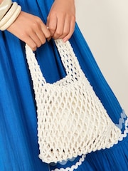 Friends Like These Cream Mini Net Clutch Bag - Image 1 of 5