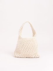 Friends Like These Cream Mini Net Clutch Bag - Image 5 of 5