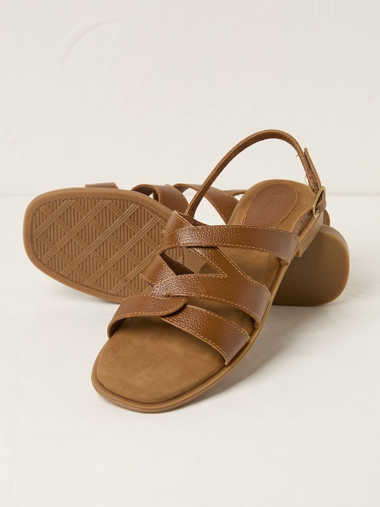 FatFace Coco Tan Brown Strappy Sandal - Image 2 of 3
