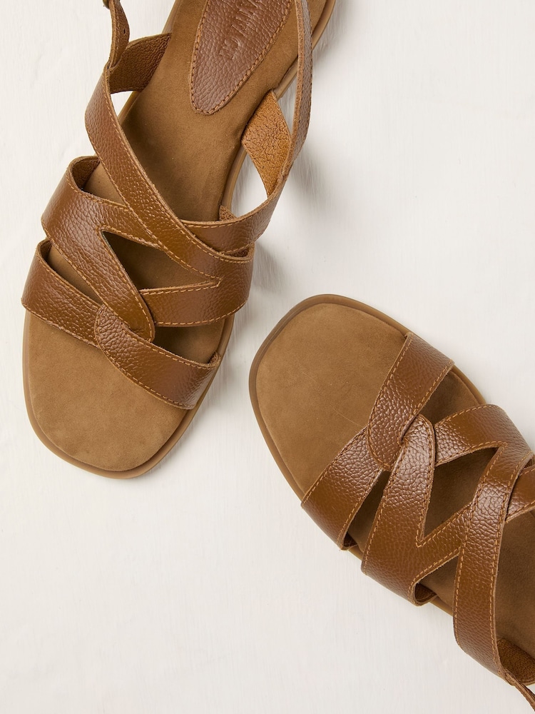FatFace Coco Tan Brown Strappy Sandal - Image 3 of 3