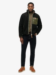 Superdry Black Vintage Retro Full Zip Fleece - Image 3 of 4