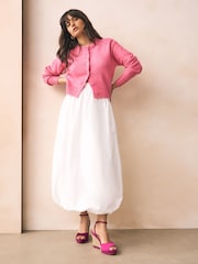 Pink Forever Comfort® Satin Plaited Wedge Heels - Image 4 of 10