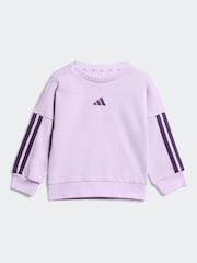 adidas Purple Essentials Infant Kids Sweatshirt and Joggers Set - Image 2 of 7