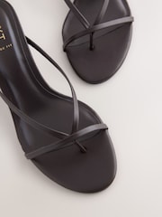 Chocolate Brown Forever Comfort® Toe Thong Wedge Heels - Image 4 of 4