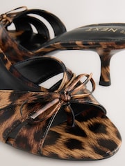 Leopard Forever Comfort® Bow Cutout Open Toe Mules - Image 6 of 7