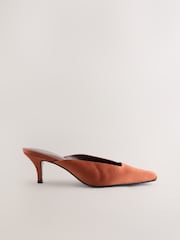 Rust Brown Forever Comfort® Chisel Closed Toe Mules - Image 1 of 5