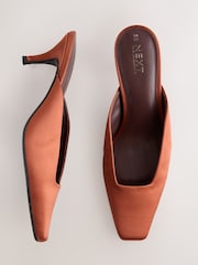 Rust Brown Forever Comfort® Chisel Closed Toe Mules - Image 2 of 5