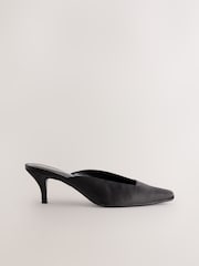 Black Forever Comfort® Chisel Closed Toe Mules - Image 4 of 9
