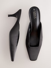 Black Forever Comfort® Chisel Closed Toe Mules - Image 5 of 9