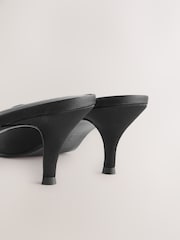 Black Forever Comfort® Chisel Closed Toe Mules - Image 6 of 9