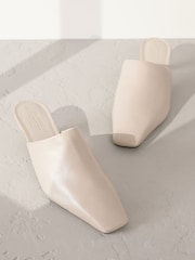 Stone Signature Premium Leather Pointed Toe Mules - Image 7 of 7