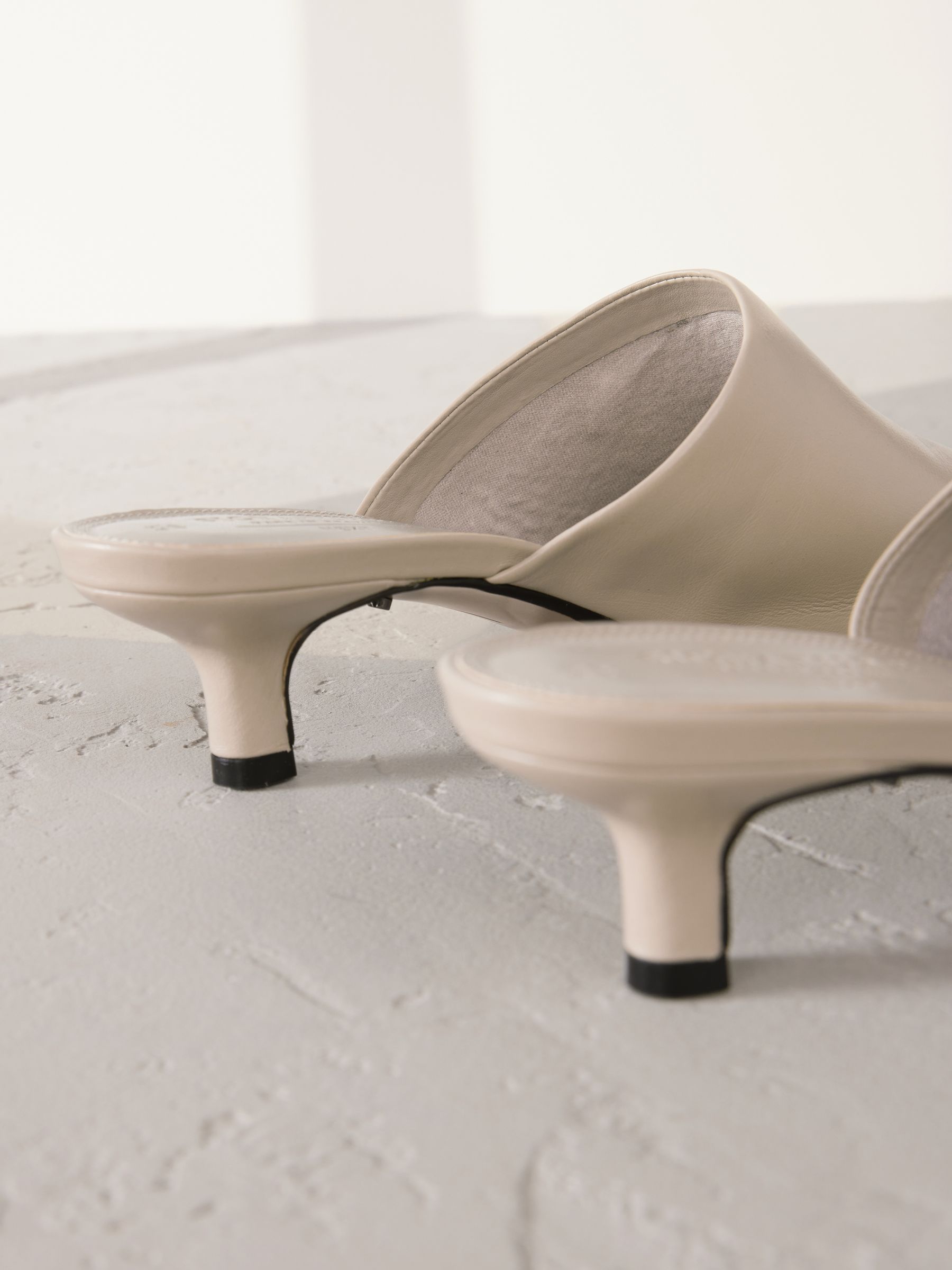 Buy Stone Signature Premium Leather Pointed Toe Mules from Next USA