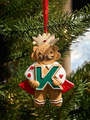 Brown Christmas Gingerbread Alphabet Bauble - Image 2 of 4