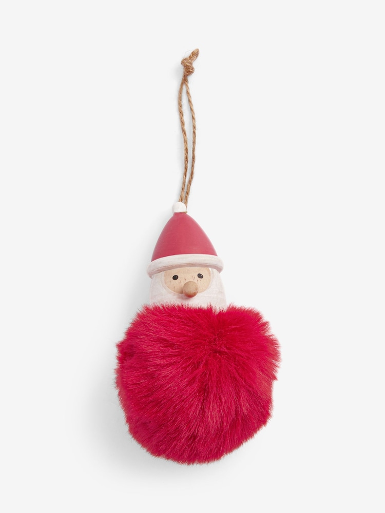 Reindeer Character Pom Pom Christmas Bauble - Image 1 of 1