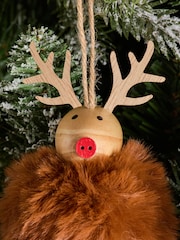 Green Character Pom Pom Christmas Bauble - Image 3 of 3