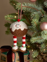 Christmas Pudding Novelty Christmas Plush Bauble - Image 1 of 3
