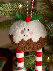 Christmas Pudding Novelty Christmas Plush Bauble - Image 2 of 3