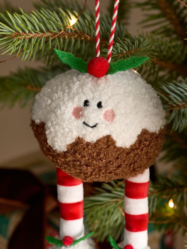 Christmas Pudding Novelty Christmas Plush Bauble - Image 2 of 3