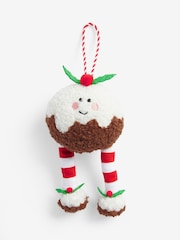 Christmas Pudding Novelty Christmas Plush Bauble - Image 3 of 3