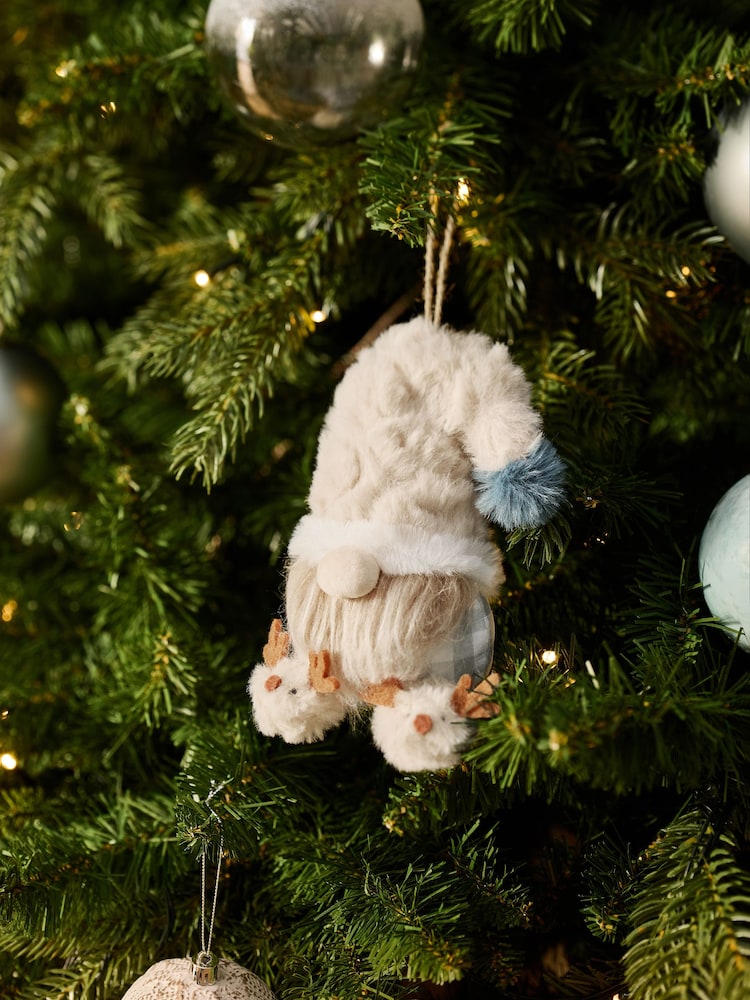 Natural Skandi Gonk Plush Christmas Bauble - Image 1 of 3