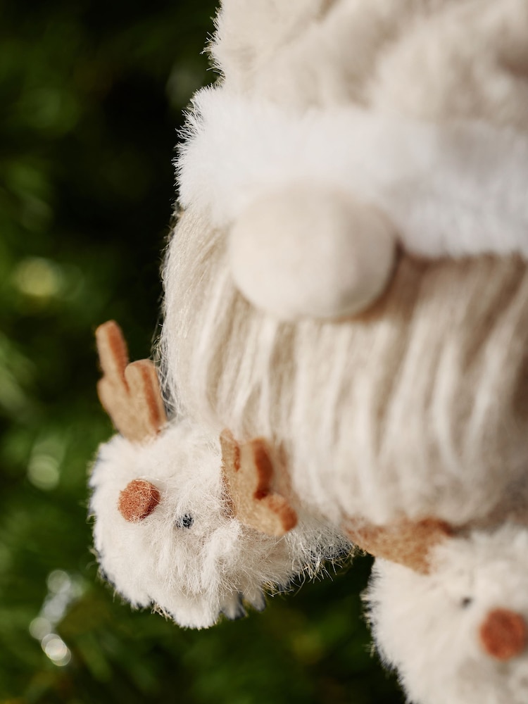 Natural Skandi Gonk Plush Christmas Bauble - Image 2 of 3